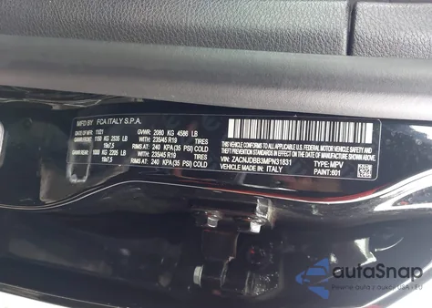 2021 Jeep Renegade 80Th Anniversary 4X4 from USA, damaged, VIN ZACNJDBB3MPN31831